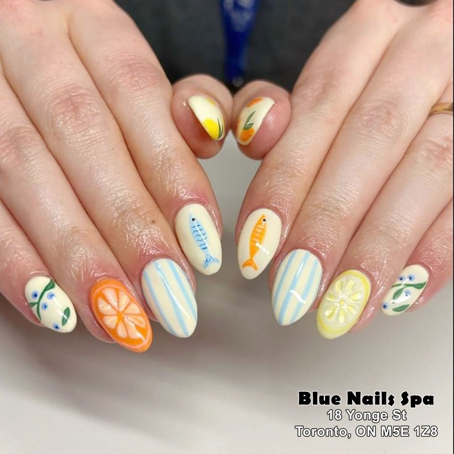 Summer Nails | Blue Nails Spa